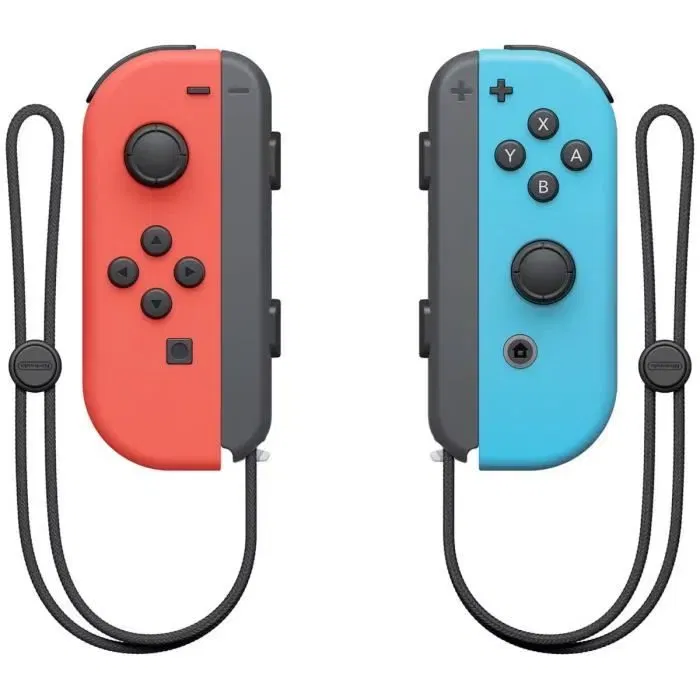 Nintendo Joy-Con - Paire de manettes pour Nintendo Switch - Rouge Néon et Bleu Néon - Compatible multijoueur