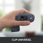 Logitech Webcam HD 720p avec microphone à réduction de bruit, capteur 3 Mpx, USB 2.0, pour appels vidéo sur Skype et messageries