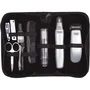 Wahl - Kit de Voyage Barbe Travel Kit - Tondeuse à Piles et Coupe-Poils Nez Oreilles avec 6 Réglages, Ciseaux, Peigne et Lime - Gris