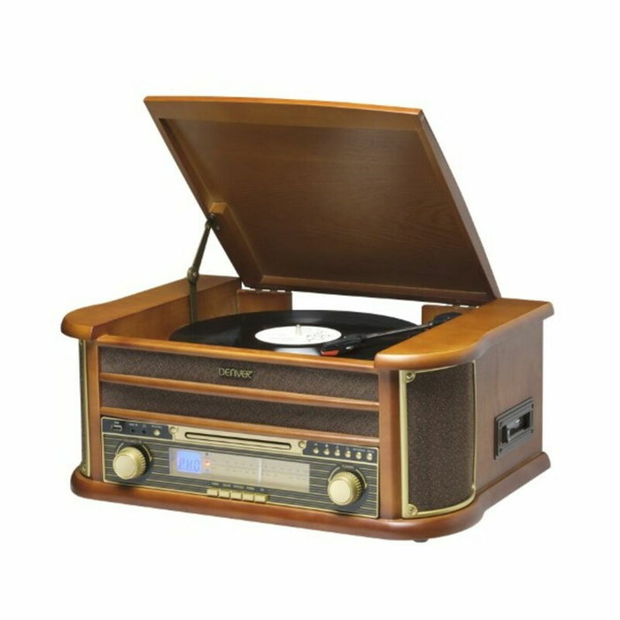 Tourne-disques Denver Electronics MCR-50MK3 USB 5W Bois Tourne-disques Denver Electronics MCR-50MK3 USB 5W Bois