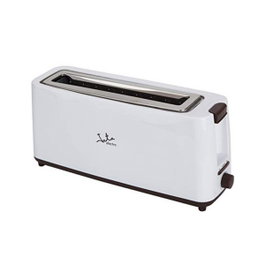Jata Hogar Tt579 Grille-pain à fente large 900 W, blanc et marron