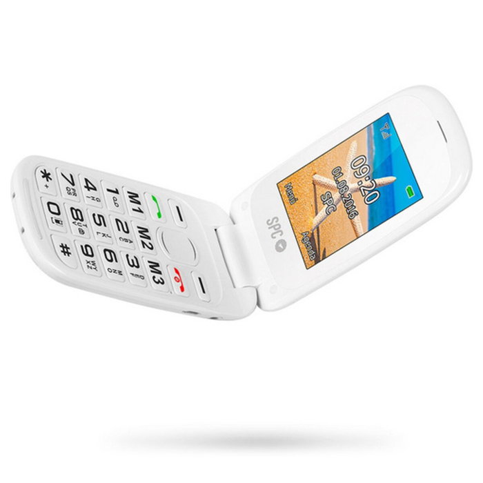 Téléphone portable pour personnes âgées SPC Blanc Téléphone portable pour personnes âgées SPC Blanc