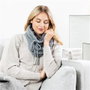 Beurer HK-37 Bufanda chauffante rechargeable avec batterie externe - Echarpe d'hiver chauffante avec fonction chargeur USB - Pliable et lavable