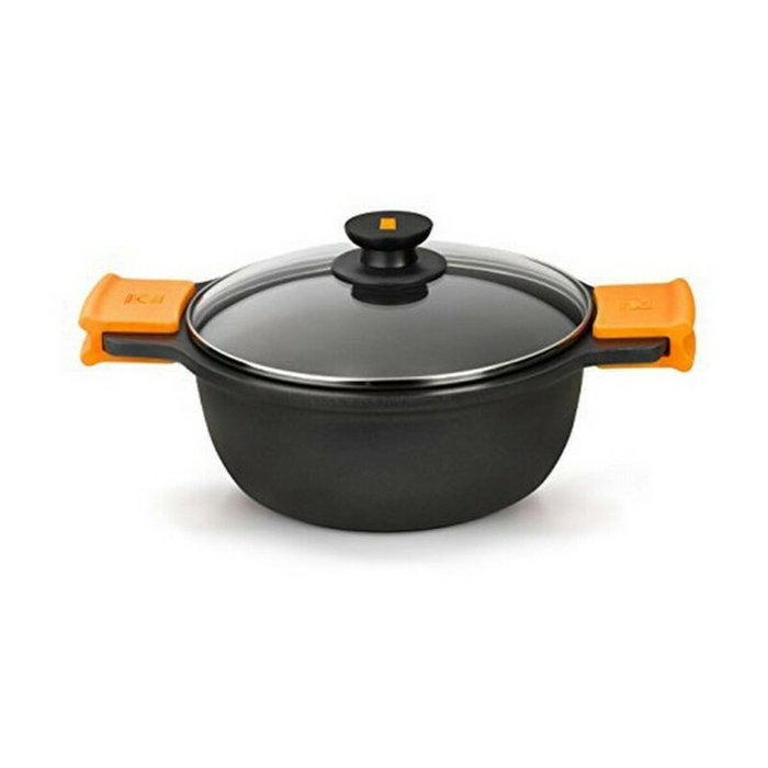 Casserole avec Couvercle en Verre BRA A270332 Noir Ø 32 cm Casserole avec Couvercle en Verre BRA A270332 Noir Ø 32 cm
