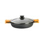 Casserole avec Couvercle en Verre BRA Braisogona_A270520 Noir Ø 20 cm 1,5 L