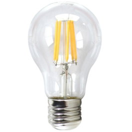 Silver Ampoule LED Filament Transparente E27 6W 700lm Blanc Chaud 3000K