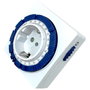Silver Programateur Minuteur Analogique 24 Heures 3600W 16A 250V IP20 Prise de Terre