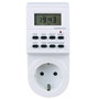 Silver Electronic Programateur Numérique Semanal 3600 W avec Fonction Vacances Blanc