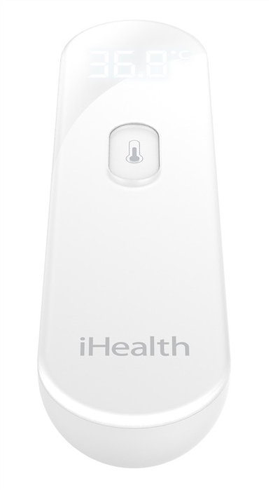 Ihealth PT3 Thermomètre Digital Clinique Sans Contact Infrarouge pour Bébé Adulte et Sénior avec Écran Rétroéclairé