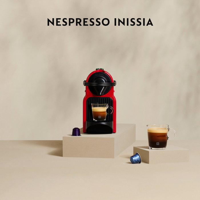 Krups XN1005K Machine à Capsules Nespresso Inissia - Rouge Krups XN1005K Machine à Capsules Nespresso Inissia - Rouge