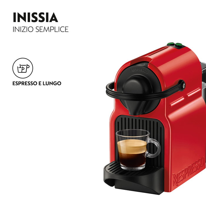 Krups XN1005K Machine à Capsules Nespresso Inissia - Rouge Krups XN1005K Machine à Capsules Nespresso Inissia - Rouge