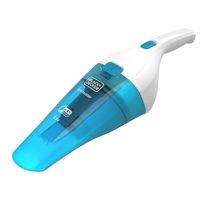 Black+Decker WDC-115-WA Aspirateur Main Inalámbrico Sans Fil, 3.6V Lithium, Aspire Solides et Liquides, Technologie Grab & Go, Dépôt Translucide