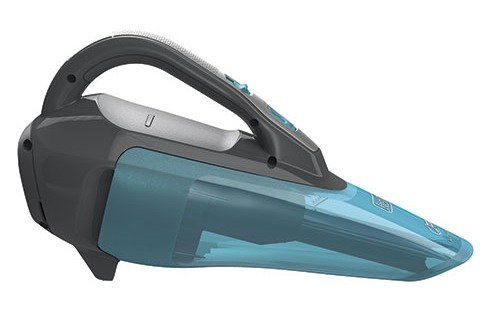 Black+Decker Aspirateur Main sans Fil WDA-320-J Dustbuster, Lithium 10.8V, Aspire Poussière et Liquides, Design Ergonomique avec Dépôt Translucide