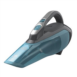 Black+Decker Aspirateur Main sans Fil WDA-320-J Dustbuster, Lithium 10.8V, Aspire Poussière et Liquides, Design Ergonomique avec Dépôt Translucide