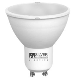 Silver Bombilla LED Electronic Eco Multi 7W GU10 6000K