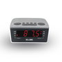 Elbe CR-932 Réveil Radio Numérique avec Affichage LED 7 cm (15 cm), Alarme FM/AM, Mémoire 20 Stations, Snooze et Fonction Sleep