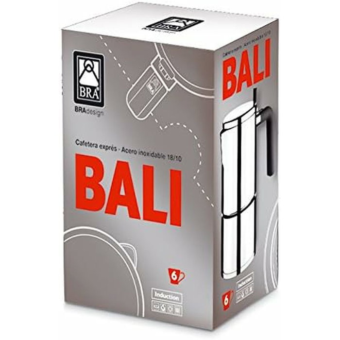 Cafetière Italienne BRA BALI Acier 10 Tasses 500 ml Métal Acier inoxydable Cafetière Italienne BRA BALI Acier 10 Tasses 500 ml Métal Acier inoxydable