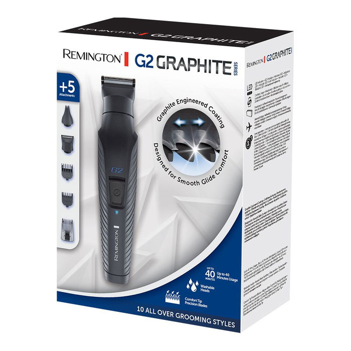 Remington PG2000 Tondeuse barbe et cheveux rechargeable 18,6 x 9 x 23,5 cm, 40 min autonomie Remington PG2000 Tondeuse barbe et cheveux rechargeable 18,6 x 9 x 23,5 cm, 40 min autonomie