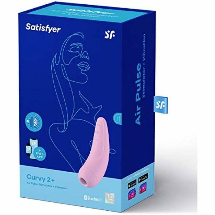 Vibration de Stimulation Double Satisfyer Curvy 2 + Rose Vibration de Stimulation Double Satisfyer Curvy 2 + Rose