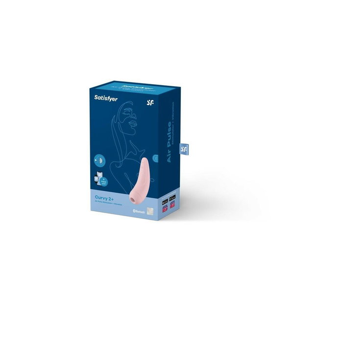 Vibration de Stimulation Double Satisfyer Curvy 2 + Rose Vibration de Stimulation Double Satisfyer Curvy 2 + Rose