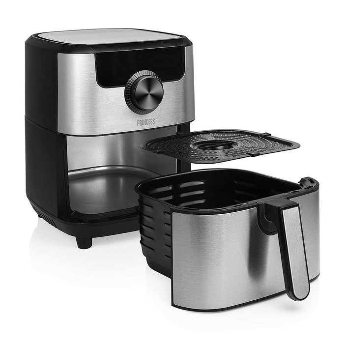 Friteuse à Air Princess 01.182033.01.001 1500 W Noir Argenté 4,5 L Friteuse à Air Princess 01.182033.01.001 1500 W Noir Argenté 4,5 L