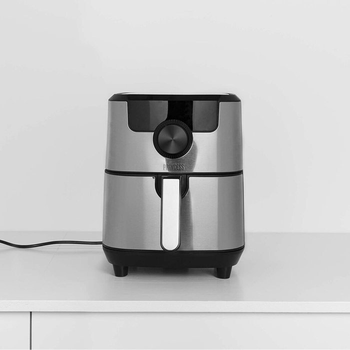 Friteuse à Air Princess 01.182033.01.001 1500 W Noir Argenté 4,5 L Friteuse à Air Princess 01.182033.01.001 1500 W Noir Argenté 4,5 L