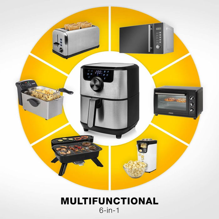 Friteuse à Air Princess 01.182033.01.001 1500 W Noir Argenté 4,5 L