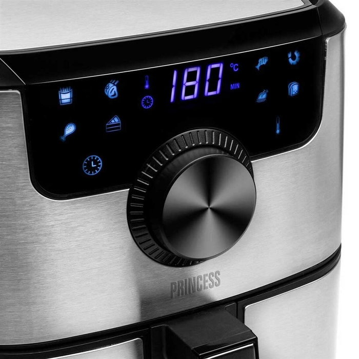 Friteuse à Air Princess 01.182033.01.001 1500 W Noir Argenté 4,5 L Friteuse à Air Princess 01.182033.01.001 1500 W Noir Argenté 4,5 L