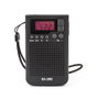 Elbe RF-93 Radio de Poche Numérique AM/FM avec Haut-Parleur Intégré et Mémoire de 20 Stations, Compacte et Portable, Noire