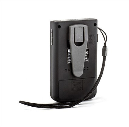 Elbe RF-93 Radio de Poche Numérique AM/FM avec Haut-Parleur Intégré et Mémoire de 20 Stations, Compacte et Portable, Noire