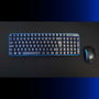 Elbe PTR-101 Pack clavier et souris sans fil Bleu-Noir