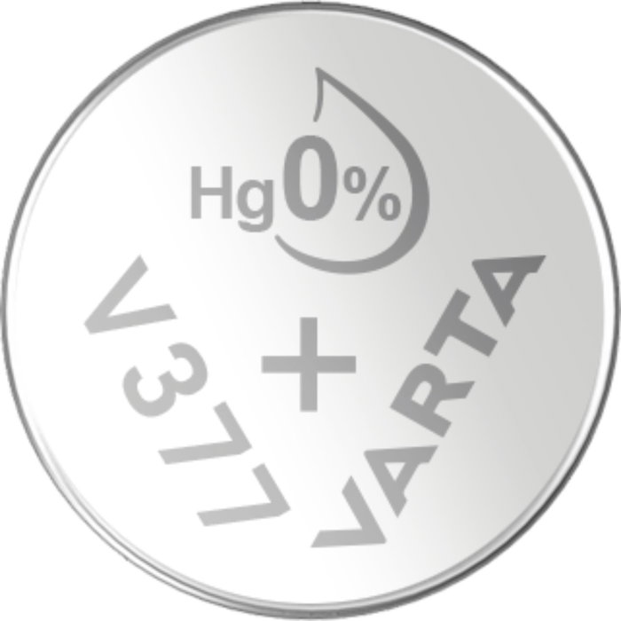 Varta Micro pile bouton argent SR66 - V377 1,55 V ø6,8 x 2,5 mm