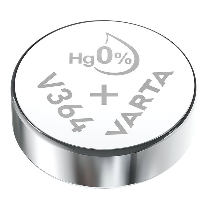 Varta V364 / SR60 Micro pile bouton 1,55 V, 17 mAh, oxyde d'argent, ø6,8 x 2,15 mm Varta V364 / SR60 Micro pile bouton 1,55 V, 17 mAh, oxyde d'argent, ø6,8 x 2,15 mm
