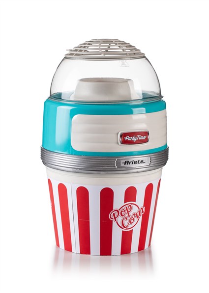 Ariete 2957/01 - Machine à pop-corn Party Time Big Popper bleue - Machine retro - Préparez des pop-corn naturels au maïs en quelques minutes Ariete 2957/01 - Machine à pop-corn Party Time Big Popper bleue - Machine retro - Préparez des pop-corn naturels au maïs en quelques minutes