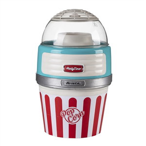 Ariete 2957/01 - Machine à pop-corn Party Time Big Popper bleue - Machine retro - Préparez des pop-corn naturels au maïs en quelques minutes Ariete 2957/01 - Machine à pop-corn Party Time Big Popper bleue - Machine retro - Préparez des pop-corn naturels au maïs en quelques minutes