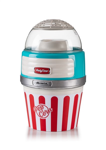 Ariete 2957/01 - Machine à pop-corn Party Time Big Popper bleue - Machine retro - Préparez des pop-corn naturels au maïs en quelques minutes Ariete 2957/01 - Machine à pop-corn Party Time Big Popper bleue - Machine retro - Préparez des pop-corn naturels au maïs en quelques minutes