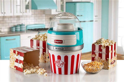 Ariete 2957/01 - Machine à pop-corn Party Time Big Popper bleue - Machine retro - Préparez des pop-corn naturels au maïs en quelques minutes Ariete 2957/01 - Machine à pop-corn Party Time Big Popper bleue - Machine retro - Préparez des pop-corn naturels au maïs en quelques minutes