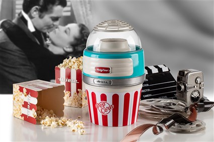 Ariete 2957/01 - Machine à pop-corn Party Time Big Popper bleue - Machine retro - Préparez des pop-corn naturels au maïs en quelques minutes Ariete 2957/01 - Machine à pop-corn Party Time Big Popper bleue - Machine retro - Préparez des pop-corn naturels au maïs en quelques minutes