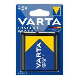 Varta 3LR12 Pile alcaline Longlife Power 4,5 V (blister 1 unité) 62 x 22 x 67 mm