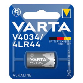 Varta Pile Alcaline V4034PX / 4LR44 6V Blister 1 Unité Ø13x25,2mm