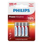 Philips Piles alcalines AAA LR03 1,5V (pack de 4)
