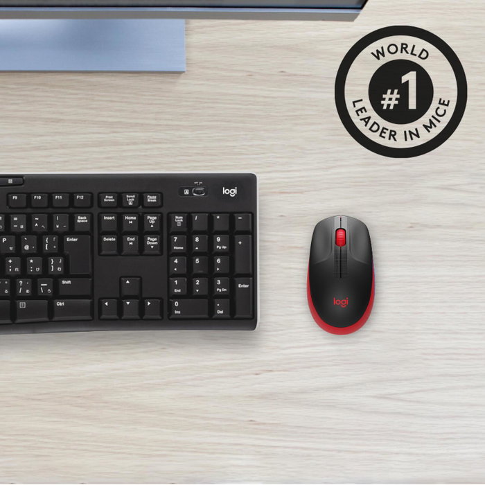 Logitech M190 Souris sans fil Rouge Logitech M190 Souris sans fil Rouge