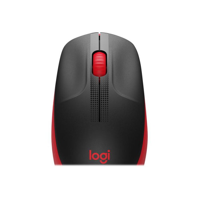 Logitech M190 Souris Sans Fil Rouge et Noire