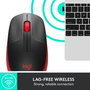 Logitech M190 Souris sans fil ergonomique pour PC, 1000 DPI, autonomie 18 mois, connexion jusqu'à 10 m, avec récepteur USB, pile AA incluse
