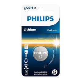 Philips Pile au lithium CR2016 3 V, blister