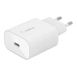 Belkin - Chargeur secteur USB-C 25 W PD PPS Blanc - Charge rapide pour smartphones et tablettes