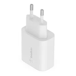Belkin - Chargeur secteur USB-C 25 W PD PPS Blanc - Charge rapide pour smartphones et tablettes