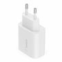 Belkin - Chargeur secteur USB-C 25 W PD PPS Blanc - Charge rapide pour smartphones et tablettes