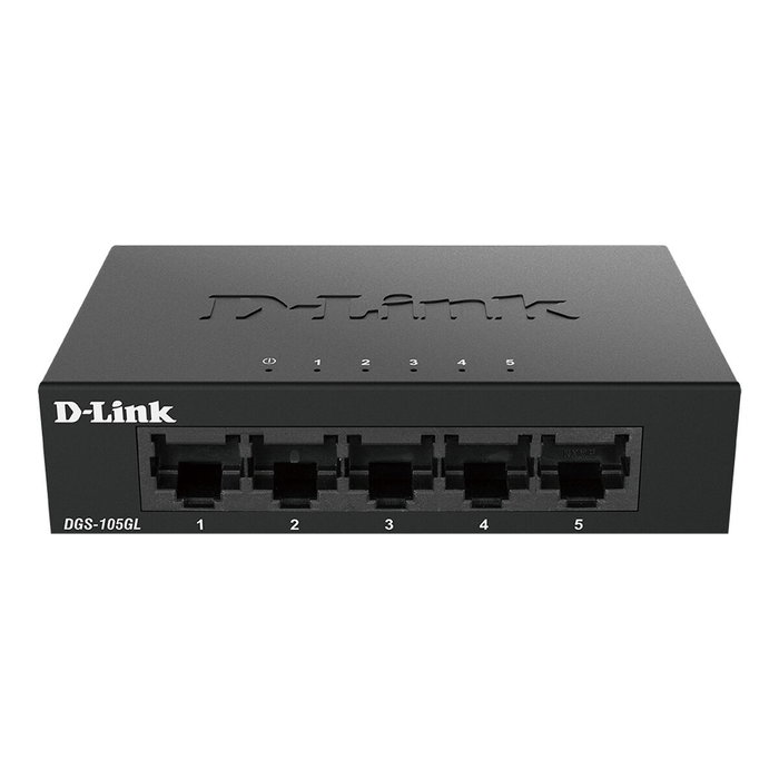 D-Link DGS-105GL Switch 5 ports Gigabit Ethernet Noir D-Link DGS-105GL Switch 5 ports Gigabit Ethernet Noir