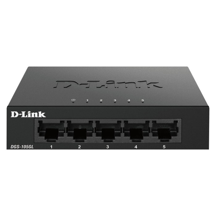 D-Link DGS-105GL Switch 5 ports Gigabit Ethernet Noir D-Link DGS-105GL Switch 5 ports Gigabit Ethernet Noir